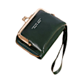 Pikkukuva 1 / 11: 2023 Wristlet Wallet Monipaikkainen PU-luottokortti Pankkikortin haltija Nainen Tyttö Dark green
