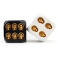 Pikkukuva 6 / 11: Mini Skull Dice Halloween Skeleton Dice Mini Skull Face Game Dice Props Black gold