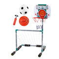 Miniatyrbillede 10 af 11: Flydende Basketball- og Fodboldmål til Poolen Style C