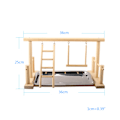 Pikkukuva 4 / 7: Parrot Playground Cage Puulelut Conure Parakeetille Play Rest Ladder Climbille