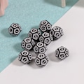 Miniatyrbilde 8 av 10: 10 stk 12-sidet terning d12 spill RPG fest akryl spill terninger spillklubb White