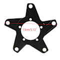 Pikkukuva 4 / 10: Bafang Ebike BBS01 BBS02 Pyörän Keskimoottori Hämähäkki Ketjupyörän Sovitin 104B/130BCD Black A