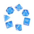Miniatyrbillede 9 af 10: 7 stk./sæt Polyhedral Multi Sided Dice D4-D20 Dungeons&Dragon D&D RPG Poly Game Burgundy