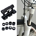 Miniatyrbillede 2 af 11: Cykelopbevaring Forgaffel Blok Montering Stativ Hurtig Cykel Bil Tag Stativ
