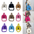 Miniatyrbilde 2 av 11: Kvinner Vesker Høst Vinter Skulderveske Plysj Messenger Bag Topp Håndveske Black
