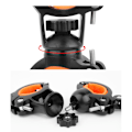 Pikkukuva 6 / 10: 360 asteen pyörivä polkupyörän taskulamppukiinnike, pyörän valon pidike, pyöräilytarvikkeet Black orange