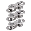 Miniatyrbillede 10 af 11: 3 par cykellænker manglende kædeforbindelse genanvendelig kædeforbindelsesstik til cykler Gold 10 speed