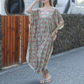 Miniatyrbilde 7 av 11: Mote Kvinner Lang Kjole Robe Over Sized Bikini Cover Up Blossom Print Kaftan