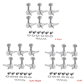 Miniatyrbilde 9 av 11: Inline Chrome Elektrisk Gitar Locking Pick Set for Fender ST TL Style 6R