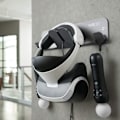 Miniatyrbilde 2 av 10: Universal veggmontert holder for Quest 1/2/Rift/Rift-S/HTC Vive VR-headset - Displaystativ for oppbevaring, plassbesparende Black
