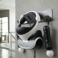 Pikkukuva 2 / 10: Universaali seinäkiinnitteinen teline Quest 1/2/Rift/Rift-S/HTC Vive VR-kuulokkeiden näyttöön ja säilytykseen - Tilaa säästävä teline Black