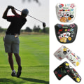Miniatyrbild 2 av 11: Golf Blade Putters Cover Headcover Club Protector Magnetiska Stängningar White 2