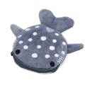 Miniatyrbilde 1 av 10: Lovely Whale Coin Purse Plysj Glidelås Lommebok Shark Shape Women's Accessory Bag Gray