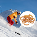 Miniatyrbilde 5 av 9: 20/50 stk. snowboardholdere for sports snøbrett skibremse gummibånd sett 20 pieces