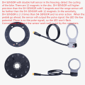Miniatyrbillede 6 af 11: Elektrisk cykel pedalassistentsensor, elektrisk cykelsensor, pedalassistentsystem, drivsystem Black C