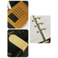 Miniatyrbilde 8 av 11: Business Notebook Loose Leaf Notebook Avtakbar indre side Constellations Journal Notebook Skrivesaker Notatblokker Black