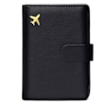Pikkukuva 1 / 11: PU-nahkainen RFID-estopassipidike Matkakortti Lompakon passin cover Black