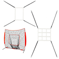 Miniatyrbilde 4 av 11: Hitting Batting Catching Pitching, Baseball Treningsnett Softball Treningsnett Red 1 grid target net