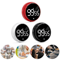 Miniatyrbilde 2 av 11: Magnetisk digital timer kjøkken roterende timer for matlaging, studering, trening Red