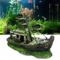 Miniatyrbilde 6 av 8: Akvarium Sunken Ship Decorations Fish for Tank Ornaments Hideout for Eremit Crab