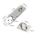 Pikkukuva 3 / 10: Ruostumattomasta teräksestä valmistettu suojavaja Tukeva ja luotettava Shed Lock Hasp Door Riippulukko Hasp 2 set koti- ja yrityskäyttöön null - 4 inches
