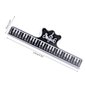 Miniatyrbillede 3 af 11: Nodeklemme i farver til noder, plastik musikbogside, nodeklemme, klaverholder Blue