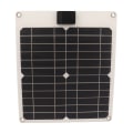 Miniatyrbild 5 av 8: 15W Vattentät Dual Output Solar Panel Kit för Bil Båt Trailer RV - Vit
