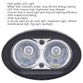 Miniatyrbillede 3 af 6: 20W LED Dobbelt Hoved Ekstralygte Spotlight til Bil Lastbil ATV Båd Motorcykel - Sort