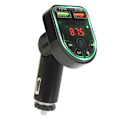 Miniatyrbillede 1 af 8: Universal Bluetooth-sender til bil med 7 farvede lys - forbedret musikadapter og oplader