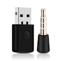 Miniatyrbilde 1 av 8: USB 2.0 Trådløst Hodetelefonmikrofon Bluetooth 4.0 Dongle med Mikrofon 3.5mm Adapter for PS4