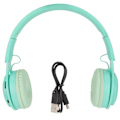 Miniatyrbilde 1 av 8: Y08 Barnhodetelefoner Macaron Stilig Stereo Lyd Sammenleggbar Plugg i Kort Bluetooth Over Øre Hodetelefoner Grønn