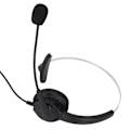 Miniatyrbillede 4 af 8: 3,5 mm Enkeltsidet Business Headset Justerbar Komfortabel Mono Call Center Headset med Mikrofon til Telefoner Bærbare