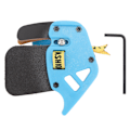Miniatyrbillede 1 af 8: Blå Archery Finger Tab - Fingerskydd i PU-læder til Recurve-bueskydning