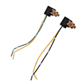Miniatyrbillede 2 af 8: 2 stk. Forlygtepære Fatning Ledningsnet Stik Adapterledning til H1 Pære