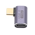 Miniatyrbild 5 av 8: Typ C Mobiltelefonadapter 40GB Hög Hastighet Audio Videoöverföring 100W Maximalt Stöd 8K Vid 120HZ Typ C Hona till Typ C Hane Böjd