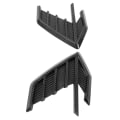 Miniatyrbild 8 av 8: Carbon Fiber Style Bilsidoskydd Luftventil Trimdekal för A7 S7 4K8 2018-2020