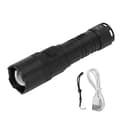 Camping Flashlight Outdoor LED Flashlight USB Charging Ultra Bright Aluminum with Power Display Adjustable Light Focus