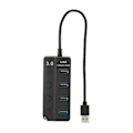 Miniatyrbild 7 av 8: USB 3.0 HUB med 4 Portar USB3.0 Maximal 5 Gbps Stabil Överföring Plug and Play Tidssparande USB-delare för Win OS X