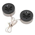 Miniatyrbillede 3 af 8: 2 STK 350W Mini Dome Tweeter Rund Højttaler Stick On Sort Universal Bil Lydsystem