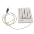 Miniatyrbilde 2 av 8: Mekaniskt Nummerskrivebord med Ledning, 18 Taster, Lineær Aktiveringsbryter, ABS, Plug and Play, Ledning for Kontor, Bank, Regnskapsfører
