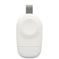 Miniatyrbillede 2 af 8: Trådløs oplader til ur, stærk magnetisk adsorption, lille bærbar trådløs opladestation til IOS Watch, hvid