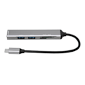 Miniatyrbild 7 av 8: USB-C Hub 5-i-1 Plug and Play Typ C Hub Metall Elektronik Typ C Dockningsstation USB-C Adapter för Windows för Linux Svart