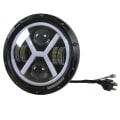 Miniatyrbilde 8 av 8: Motorsykkel LED-frontlykt - Vanntett, 2000LM, Universal Passform, Hvit Gul belysning