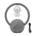 Miniatyrbillede 1 af 8: Spaceman Flydende Højtaler - RGB Lys, Bluetooth Trådløs Lyd, Sølv