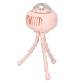 Pikkukuva 5 / 8: Rattail Fan Portable Käyttöinen Kolmijalka Design Mykistetty 4 Tasoa Nopeus USB Ladattava 130 Astetta Automaattinen Ravistelu Fan Pink