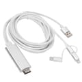 Miniatyrbilde 2 av 8: 3 i 1 Micro USB Type C til HDMI Adapterkabel HDMI Speilkabel Adapter Konverter