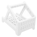 Miniatyrbillede 6 af 8: Stregkode Printer Stand Spar Plads Letvægts Praktisk Mini Printer Stand til Generelle Mærkningsmaskiner Hjemmekontor Hvid