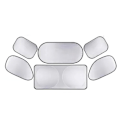 Miniatyrbild 4 av 8: Bilsolskyddsset - 6st silverbelagd dubbelslinga för vindruta, Ultimate Automotive Sunshade Kit