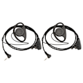 Miniatyrbillede 1 af 8: Walkie Talkie Ørestykke Elektropletteringsproces 1 Pin 2,5 mm To-vejs Radio Headset til Motorola Walkie Talkie 2 stk. Sæt