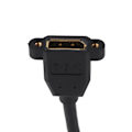 Pikkukuva 8 / 8: DisplayPort-uros-naarasovitin 8K 60Hz ja 4K 120Hz tuella, 90° kulma, DisplayPort 1.4 kaapeli, 0.3 metriä näyttöön